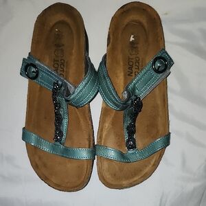 Naot | beaded Blue Sandals 36